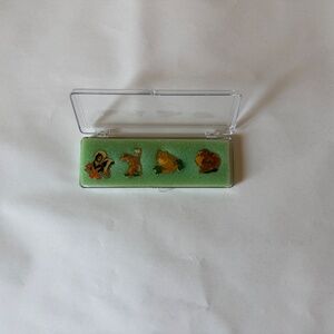 1987 DISNEY BAMBI PIN/STUD SET OF FOUR